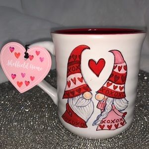 Valentine’s Day gnome couple and hearts Coffee Mug